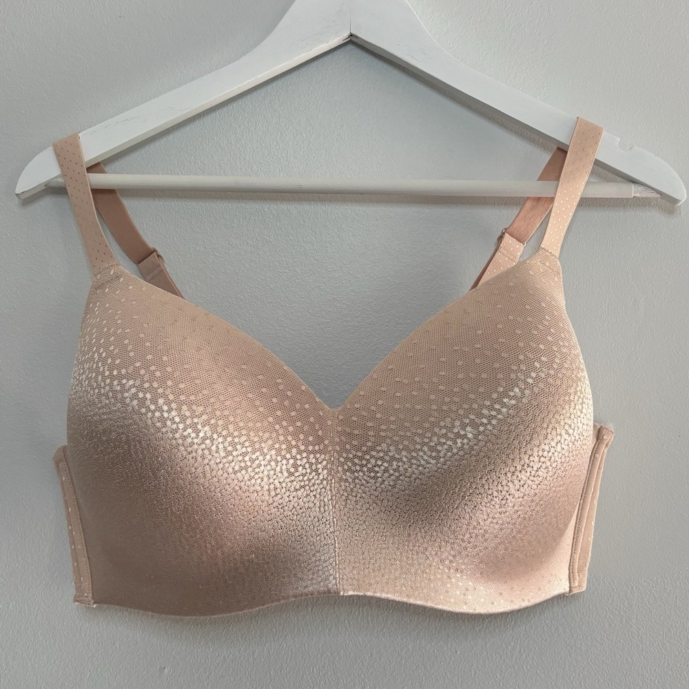 Wacoal‎ Women's 38DDD Back Appeal Wirefree Contour Bra Peach Pink Lingerie Busty